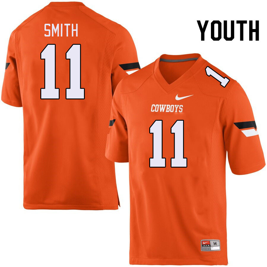 Men #11 Dylan Smith Oklahoma State Cowboys College Football Jerseys Stitched Sale-Orange